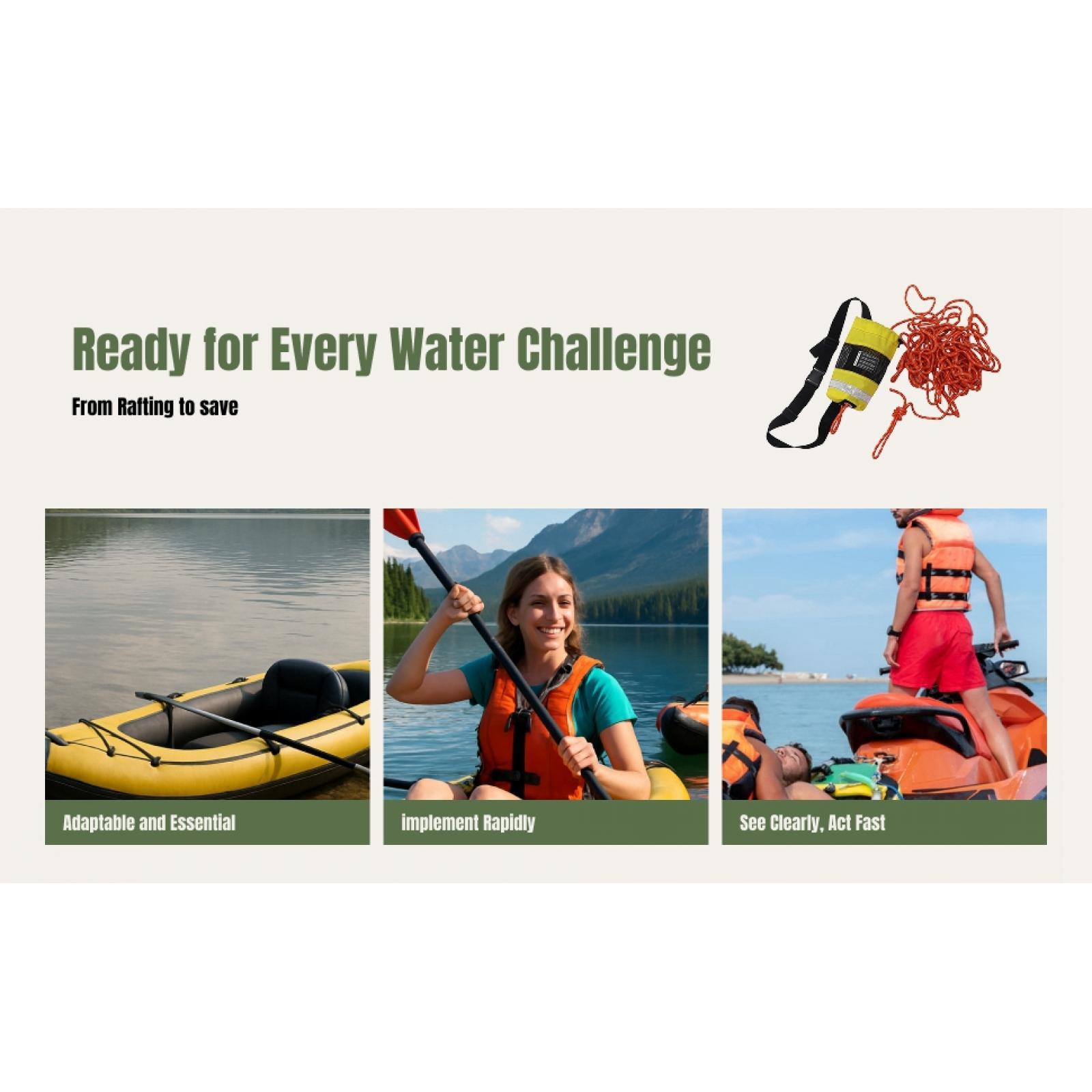 Kayak Throw Rope Bag Water Res - Rescue Rope Throw ulasan dan harga