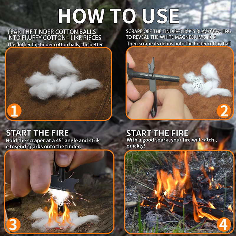 20Pcs Outdoor Mini Portable Fi - Magnesium Fire Starter ulasan dan harga